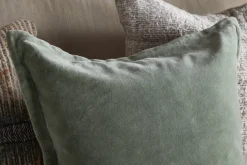 Menmai Velvet Cushion Cover - Eucalyptus