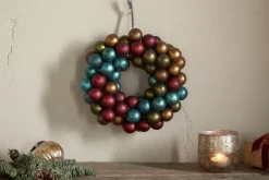 Mini Oko Bauble Wreath - Mixed Matt