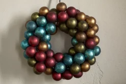 Mini Oko Bauble Wreath - Mixed Matt