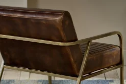 Mirai Ribbed Leather Armchair