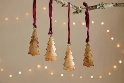 Mishti Tree Baubles - Antique Brass - Small (Set of 4)