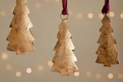 Mishti Tree Baubles - Antique Brass - Small (Set of 4)
