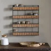 Montali Iron & Rattan Spice Rack - Natural