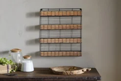 Montali Iron & Rattan Spice Rack - Natural