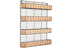 Montali Iron & Rattan Spice Rack - Natural