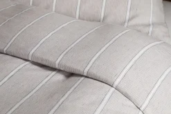 Mora Hemp & Cotton Duvet Cover - Stone Grey