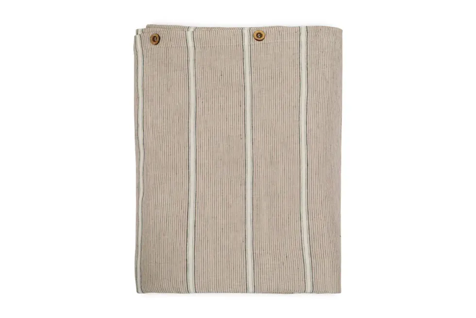 Mora Hemp & Cotton Duvet Cover - Stone Grey