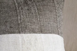Munir Linen Cushion Cover - Charcoal