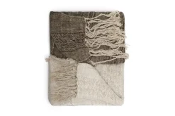 Munir Linen Throw - Charcoal