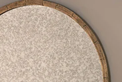 Murwara Antique Glass Arched Mirror - Antique Brass