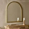 Murwara Arch Mirror - Antique Brass