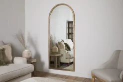 Murwara Full Length Mirror - Antique Brass