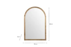 Murwara Wall Mirror - Antique Brass