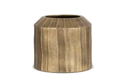 Nabara Cast Aluminium Planter - Antique Brass