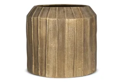 Nabara Cast Aluminium Planter - Antique Brass