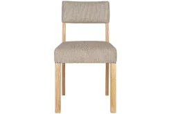 Nadeeka Linen Upholstered Dining Chair - Soft Grey