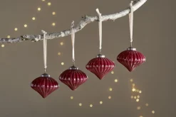 Nagala Baubles - Merlot - (Set of 4)