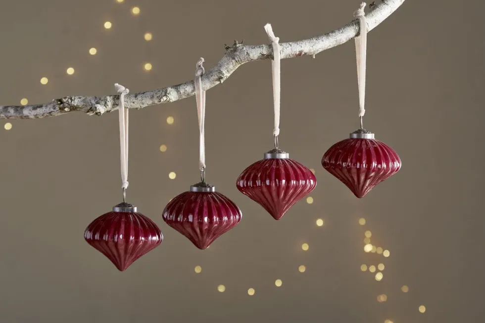 Nagala Baubles - Merlot - (Set of 4)