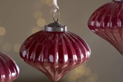 Nagala Baubles - Merlot - (Set of 4)