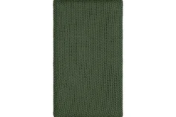 Nahan Moss Stitch Cotton Throw - Forest Green