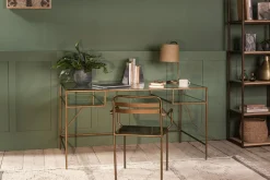 Nakuru Iron & Glass Desk