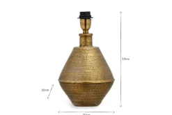 Nalgonda Lamp - Antique Brass - Small