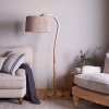 Namira Mango Wood Floor Lamp - Natural