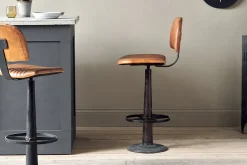 Narwana Bar Chair - Aged Tan