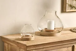 Naryla Mango Wood Lantern - Natural