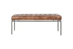 Nasan Leather Upholstered Bench