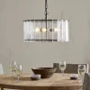 Nauka Statement Pendant - Aged Bronze & Clear