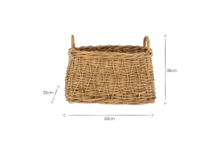 Netra Rattan Basket - Natural