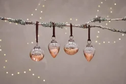 Nevasa Baubles - Clear & Antique Copper (Set of 4)