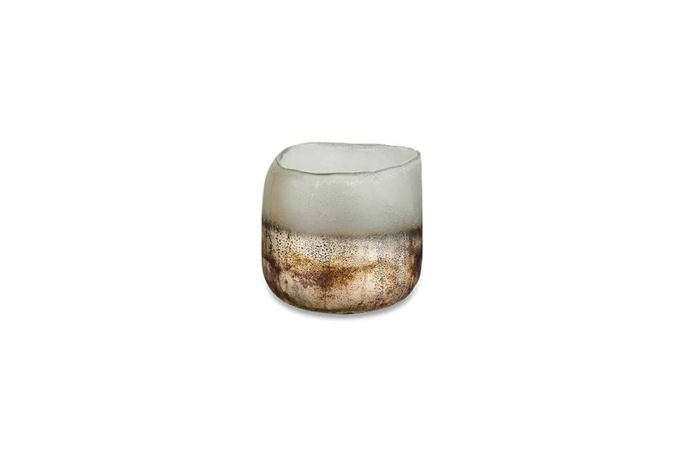 Ngolo Tealight Holder - Aged Smoke