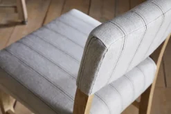 Nidhi Linen Upholstered Counter Chair - Natural