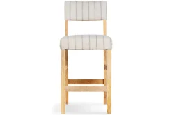 Nidhi Linen Upholstered Counter Chair - Natural