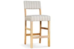 Nidhi Linen Upholstered Counter Chair - Natural