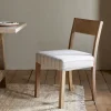 Nidhi Linen Upholstered Dining Chair - Natural