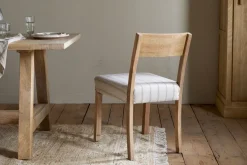 Nidhi Linen Upholstered Dining Chair - Natural