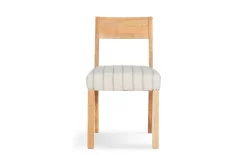 Nidhi Linen Upholstered Dining Chair - Natural