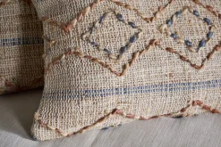 Nila Esha Cushion Cover - Rust & Indigo