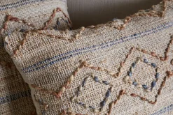 Nila Esha Cushion Cover - Rust & Indigo