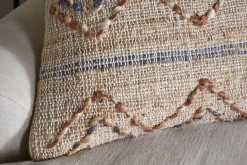 Nila Esha Cushion Cover - Rust & Indigo