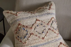Nila Esha Cushion Cover - Rust & Indigo