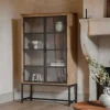 Nirvi Wood & Iron Cabinet - Black