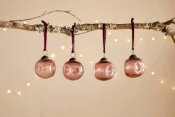 Nishan Pinched Baubles - Copper (Set of 4)