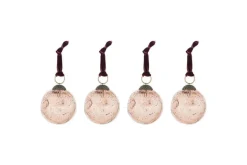 Nishan Pinched Baubles - Copper (Set of 4)