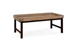 Nisha Reclaimed Wood & Iron Coffee Table - Natural
