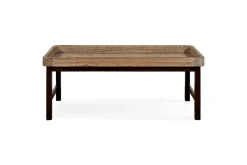 Nisha Reclaimed Wood & Iron Coffee Table - Natural