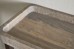 Nisha Reclaimed Wood & Iron Console Table - Natural